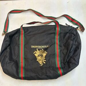Crooks & Castles Duffle Bag Gold/Black/Red/Green
